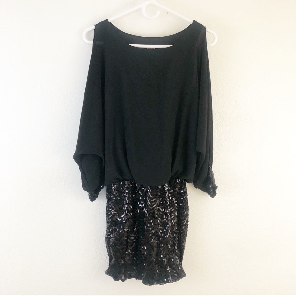 Coco Avante mini dress with Sequin skirt  size Small